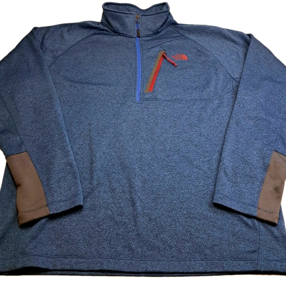 The North Face 1/4 Zip Pullover Lightweight Sweatshirt Men's XL Blue